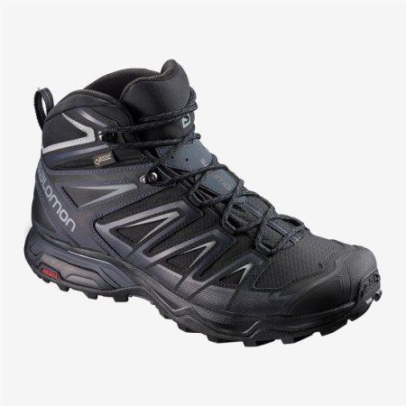 Salomon X ULTRA 3 MID GTX Mens Hiking Boots Black | Salomon South Africa